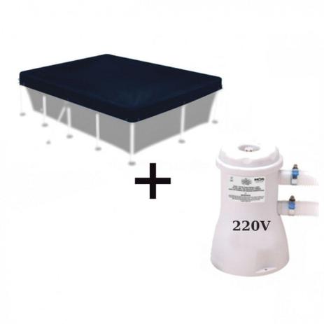 Capa para Piscina 3000 Litros Mor 3,50 X 1,94 M + Bomba Filtrante 2200 L/H 220v Menor preço em Capa para Piscina 3000 Litros Mor 3,50 X 1,94 M + Bomba Filtrante 2200 L/H 220v