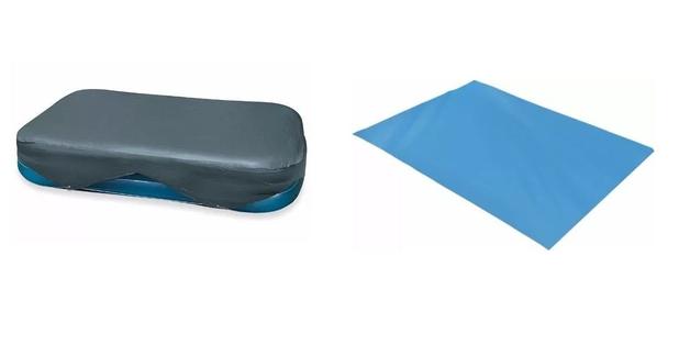Capa para piscina retangular Intex 1000 Litros 58412 + Forro Piso 3,10 m 3,10 m Menor preço em Capa para piscina retangular Intex 1000 Litros 58412 + Forro Piso 3,10 m 3,10 m