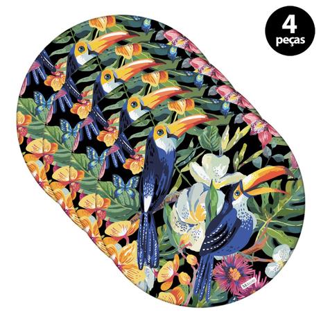 Capa para Sousplat Mdecore Tucano Colorido é boa?