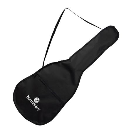 Capa Para Violão Simples Nylon Luxo Bolso Frontal Preta Harmonics Menor preço em Capa Para Violão Simples Nylon Luxo Bolso Frontal Preta Harmonics