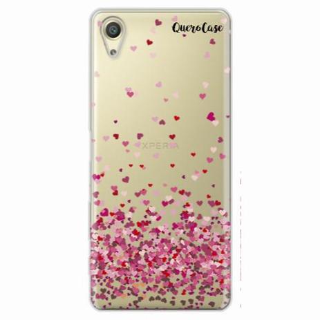 Capa para Xperia M5 Coração 09 - Quero case Menor preço em Capa para Xperia M5 Coração 09 - Quero case
