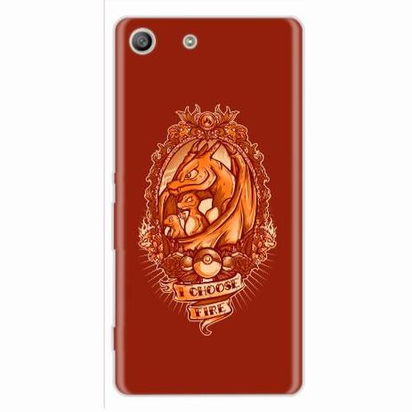 Capa para Xperia M5 Fire Pokemon - Quero case Menor preço em Capa para Xperia M5 Fire Pokemon - Quero case