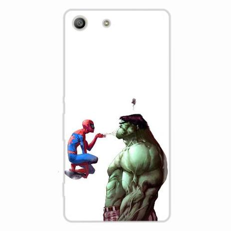 Capa para Xperia M5 Hulk e Homem Aranha - Quero case Menor preço em Capa para Xperia M5 Hulk e Homem Aranha - Quero case