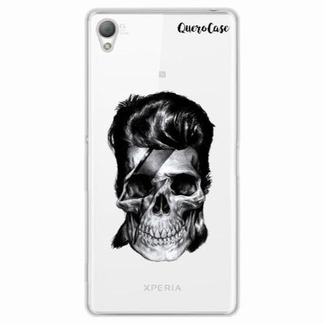 Capa para Xperia Z2 Caveira David Bowie Transparente - Quero case Menor preço em Capa para Xperia Z2 Caveira David Bowie Transparente - Quero case