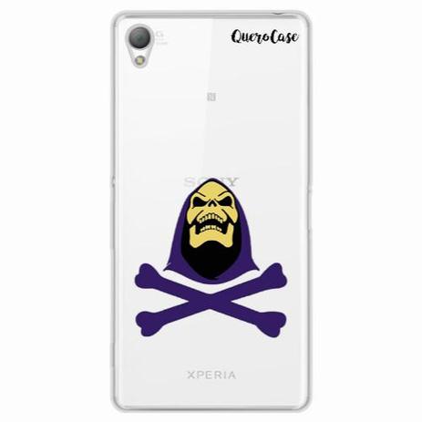 Capa para Xperia Z2 Caveira Esqueleto Transparente - Quero case Menor preço em Capa para Xperia Z2 Caveira Esqueleto Transparente - Quero case