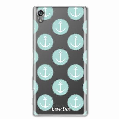 Capa para Xperia Z5 5.2 Âncoras Poá Transparente - Quero case Menor preço em Capa para Xperia Z5 5.2 Âncoras Poá Transparente - Quero case