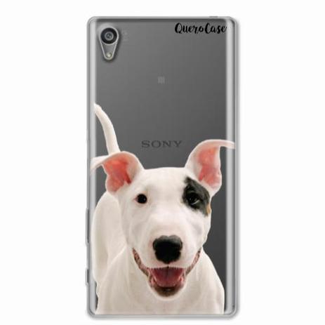 Menor preço em Capa para Xperia Z5 5.2 Bull Terrier Transparente - Quero case