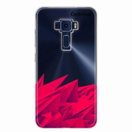 Capa para Zenfone 3 5.5 Polígonos Abstratos Transparente - Quero case Menor preço em Capa para Zenfone 3 5.5 Polígonos Abstratos Transparente - Quero case
