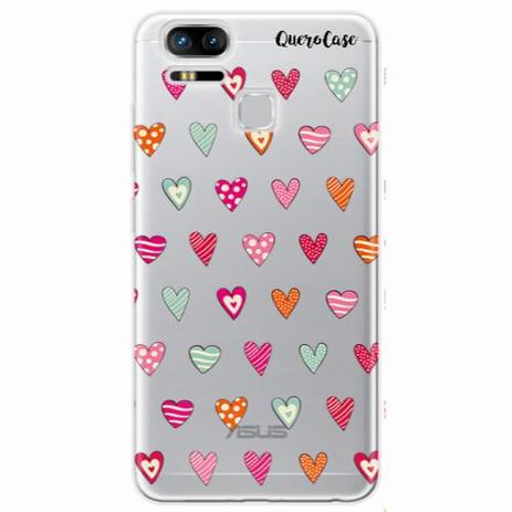 Capa para Zenfone 3 Zoom ZE553KL Corações Coloridos - Quero case é boa?