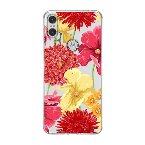 Capa Personalizada Motorola One XT1941 Floral - TP35 Menor preço em Capa Personalizada Motorola One XT1941 Floral - TP35
