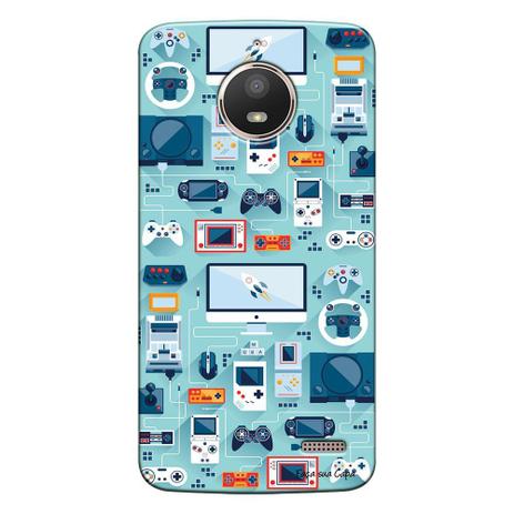 Capa Personalizada para Motorola Moto E4 Vídeo Games - VT13 - Lenovo Menor preço em Capa Personalizada para Motorola Moto E4 Vídeo Games - VT13 - Lenovo