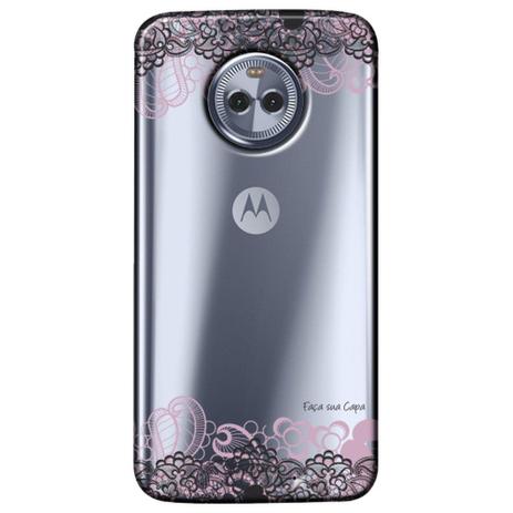 Capa Personalizada para Motorola Moto X4 XT1900 - Renda - TP297 Menor preço em Capa Personalizada para Motorola Moto X4 XT1900 - Renda - TP297