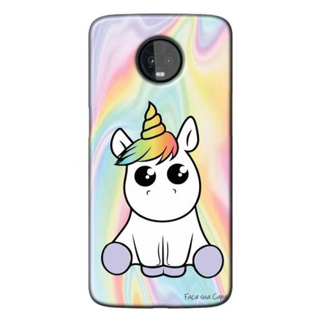Capa Personalizada para Motorola Moto Z3 Play - Unicórnio - TP323 Menor preço em Capa Personalizada para Motorola Moto Z3 Play - Unicórnio - TP323