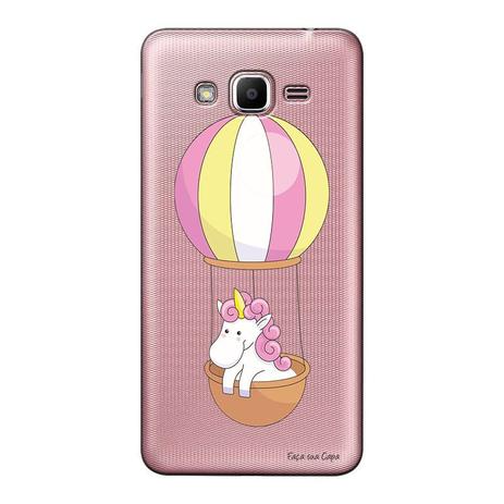 Capa Personalizada para Samsung Galaxy J2 Prime Unicórnio no Balão - TP308 Menor preço em Capa Personalizada para Samsung Galaxy J2 Prime Unicórnio no Balão - TP308