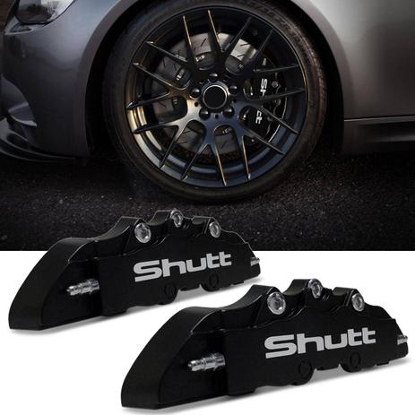 Capa Pinça de Freio Tuning Shutt Universal Preto Fosco Detalhe Branco 2 Peças Aro 14 15 16 17 18 Menor preço em Capa Pinça de Freio Tuning Shutt Universal Preto Fosco Detalhe Branco 2 Peças Aro 14 15 16 17 18