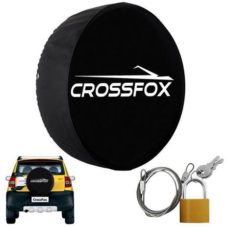 Capa Pneu Roda Estepe Crossfox Universal Cadeado Anti Furto Aro 14 à 17 Carrhel 488 Basic Menor preço em Capa Pneu Roda Estepe Crossfox Universal Cadeado Anti Furto Aro 14 à 17 Carrhel 488 Basic