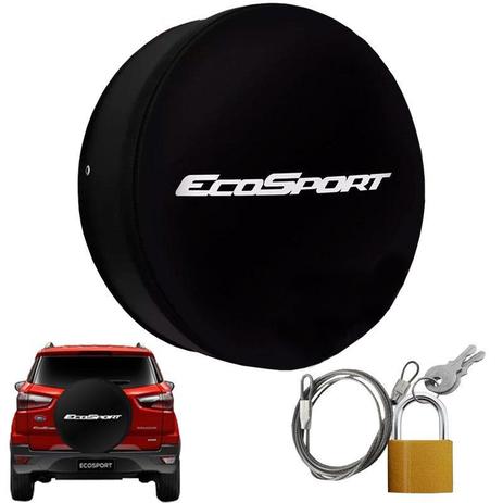 Capa Pneu Roda Estepe Ecosport Universal Cadeado Anti Furto Aro 14 à 17 Carrhel 487 Basic Menor preço em Capa Pneu Roda Estepe Ecosport Universal Cadeado Anti Furto Aro 14 à 17 Carrhel 487 Basic
