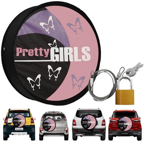 Capa Pneu Roda Estepe Universal com Cadeado Anti Furto Aro 14 à 17 Carrhel 440 Pretty Girls Meninas é boa?