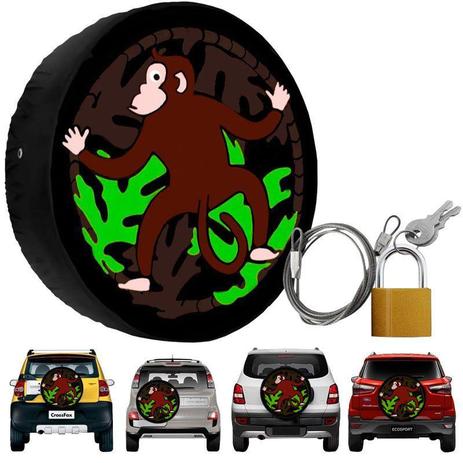 Capa Pneu Roda Estepe Universal com Cadeado Anti Furto Aro 14 à 17 Carrhel 449 Macaco Selva Menor preço em Capa Pneu Roda Estepe Universal com Cadeado Anti Furto Aro 14 à 17 Carrhel 449 Macaco Selva