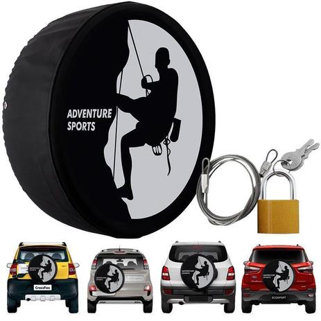 Capa Pneu Roda Estepe Universal com Cadeado Anti Furto Aro 14 à 17 Carrhel 489 Adventure Sports é boa?