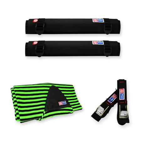 Menor preço em Capa Prancha Surf Camisinha Toalha 60 a 63 verde + FITA RACK 5M + TUBO ESPUMA 40CM - MAORI EXTREME