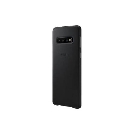 Capa Protetora de Couro Preto Samsung Galaxy S10 Original Menor preço em Capa Protetora de Couro Preto Samsung Galaxy S10 Original