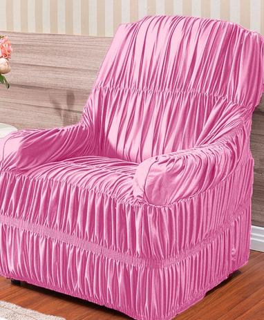 Capa Protetora de Sofá Elasticada Re9casa Para Poltrona 1 lugar - Cor Rosa - Meu lar enxovais Menor preço em Capa Protetora de Sofá Elasticada Re9casa Para Poltrona 1 lugar - Cor Rosa - Meu lar enxovais