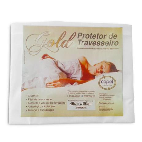 Capa Protetora de Travesseiro PADRÃO Gold Impermeável - 50x70 - Bela Menor preço em Capa Protetora de Travesseiro PADRÃO Gold Impermeável - 50x70 - Bela