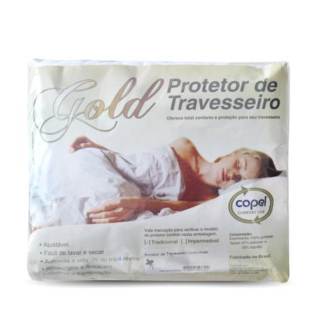 Capa Protetora de Travesseiro PADRÃO Gold Permeável - 50x70 - Bela Menor preço em Capa Protetora de Travesseiro PADRÃO Gold Permeável - 50x70 - Bela