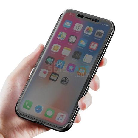 Capa Protetora Flip Cover Rock Dr. V para Apple iPhone X / XS - Preto Menor preço em Capa Protetora Flip Cover Rock Dr. V para Apple iPhone X / XS - Preto