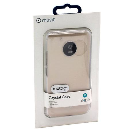 Capa Protetora Moto G5 Rigida Cristal Transparente - Muvit Menor preço em Capa Protetora Moto G5 Rigida Cristal Transparente - Muvit