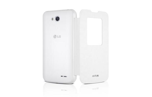 Capa Protetora Quick Window Para Lg L70 Dual Original Branco Menor preço em Capa Protetora Quick Window Para Lg L70 Dual Original Branco