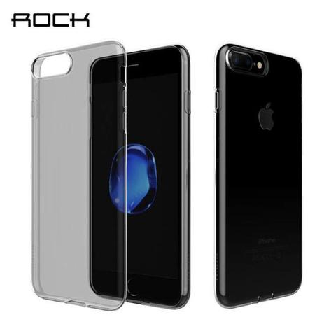 Capa Protetora Rock TPU Slim Jacket para iPhone 7 / 8 - Transparente / Preto Menor preço em Capa Protetora Rock TPU Slim Jacket para iPhone 7 / 8 - Transparente / Preto
