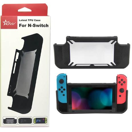 Capa Protetora Silicone Tpu Case Anti Risco Impermeável Para Nintendo Switch FEIR FR-102 Menor preço em Capa Protetora Silicone Tpu Case Anti Risco Impermeável Para Nintendo Switch FEIR FR-102
