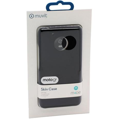 Capa Protetora Skin Motorola Moto G5 Preta - Muvit Menor preço em Capa Protetora Skin Motorola Moto G5 Preta - Muvit