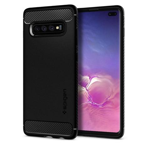 Capa Protetora Spigen Rugged Armor para Samsung Galaxy S10 Plus 6.4” - Preto Menor preço em Capa Protetora Spigen Rugged Armor para Samsung Galaxy S10 Plus 6.4” - Preto