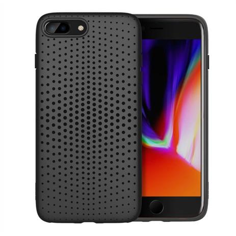 Capa Protetora TPU Rock Dot Series para iPhone 7 Plus / 8 Plus - Preto Menor preço em Capa Protetora TPU Rock Dot Series para iPhone 7 Plus / 8 Plus - Preto