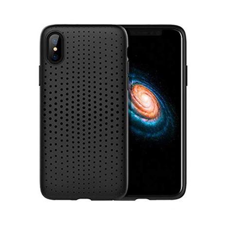 Menor preço em Capa Protetora TPU Rock Dot Series para iPhone X / XS - Preto