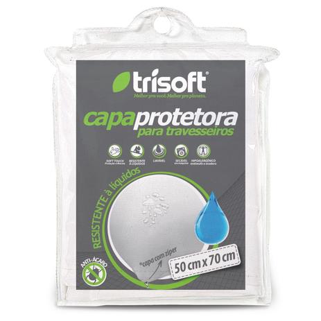 Capa Protetora Travesseiro Impermeável Antiácaro c/ Zíper - Trisoft Menor preço em Capa Protetora Travesseiro Impermeável Antiácaro c/ Zíper - Trisoft