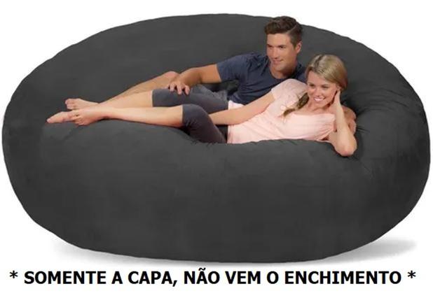 Capa Puff Gigante Sem Enchimento 200x80 Pufe Suede - RedeSul Menor preço em Capa Puff Gigante Sem Enchimento 200x80 Pufe Suede - RedeSul