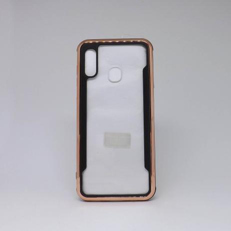 Capa Samsung Galaxy A20/30 Transparente com Borda Metalizada - Capinha de  Celular - Magazine Luiza