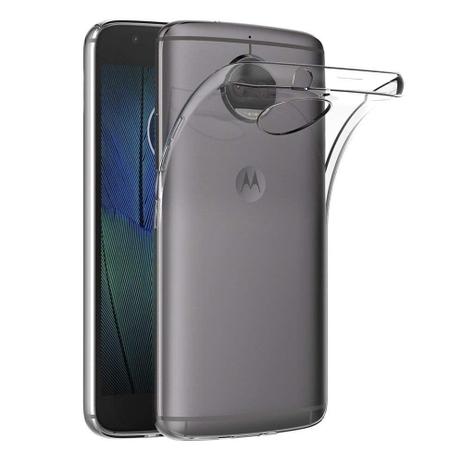 Capa Silicone Premium Transparente Ultra Fina Motorola Moto G5S Plus - Hrebos Menor preço em Capa Silicone Premium Transparente Ultra Fina Motorola Moto G5S Plus - Hrebos