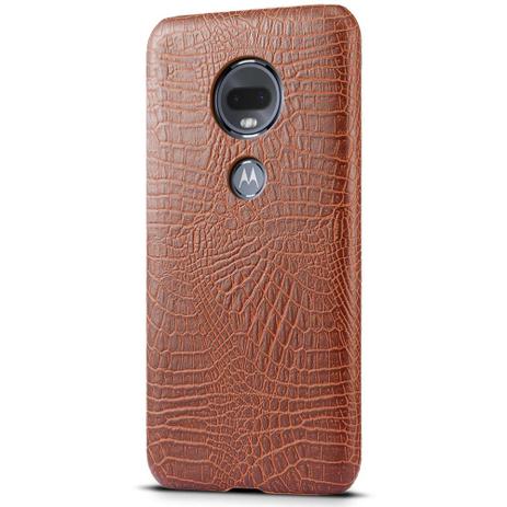 Capa Sleo Skin Motorola Moto G7 - Marrom Menor preço em Capa Sleo Skin Motorola Moto G7 - Marrom