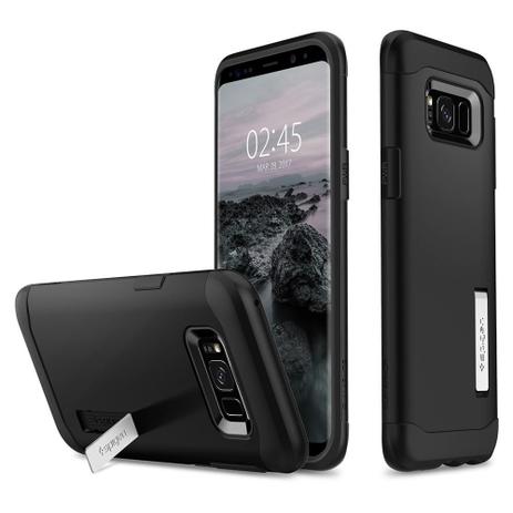 Capa Spigen Original Samsung Galaxy S8 Plus Slim Armor Preto Menor preço em Capa Spigen Original Samsung Galaxy S8 Plus Slim Armor Preto