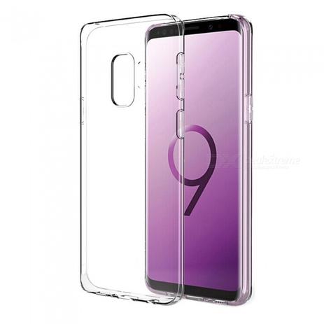 Capa transparente flexível para Samsung Galaxy S9 + película de vidro reta - Maston Menor preço em Capa transparente flexível para Samsung Galaxy S9 + película de vidro reta - Maston