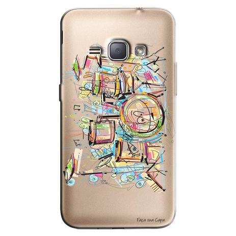 Capa Transparente Personalizada Exclusiva Samsung Galaxy J1 2016 Bateria - TP05 Menor preço em Capa Transparente Personalizada Exclusiva Samsung Galaxy J1 2016 Bateria - TP05