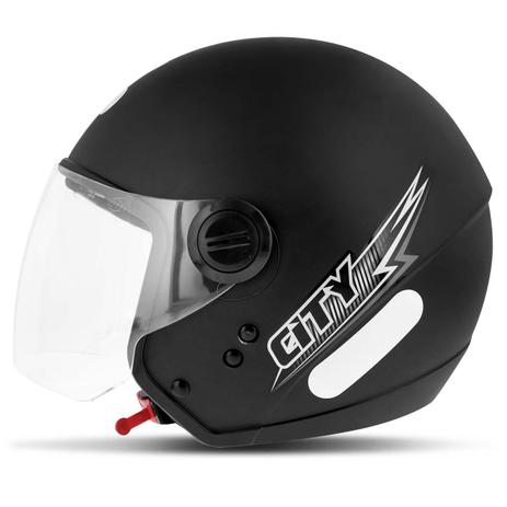 Capacete Aberto EBF Shield Solid Preto Fosco - Ebf Capacetes Menor preço em Capacete Aberto EBF Shield Solid Preto Fosco - Ebf Capacetes