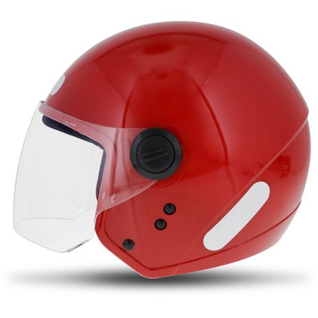 Capacete Aberto EBF Shield Solid Vermelho Brilhante - Ebf capacetes Menor preço em Capacete Aberto EBF Shield Solid Vermelho Brilhante - Ebf capacetes