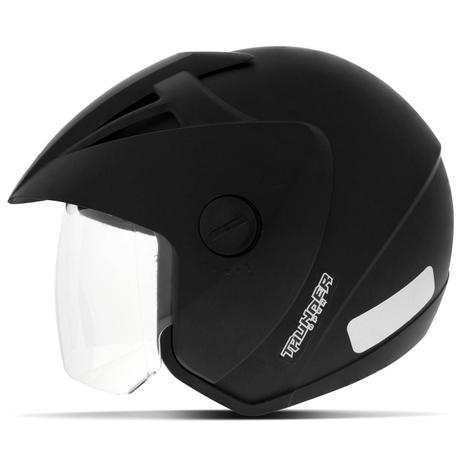 Capacete Aberto EBF Thunder Open Solid Preto Fosco - Ebf Capacetes Menor preço em Capacete Aberto EBF Thunder Open Solid Preto Fosco - Ebf Capacetes