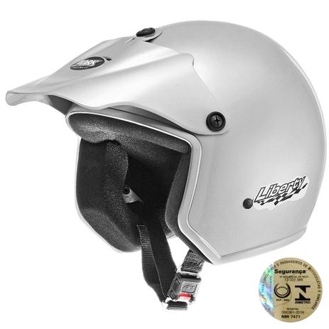 Capacete Aberto Liberty Abs Com Pala Removível Pro Tork Menor preço em Capacete Aberto Liberty Abs Com Pala Removível Pro Tork